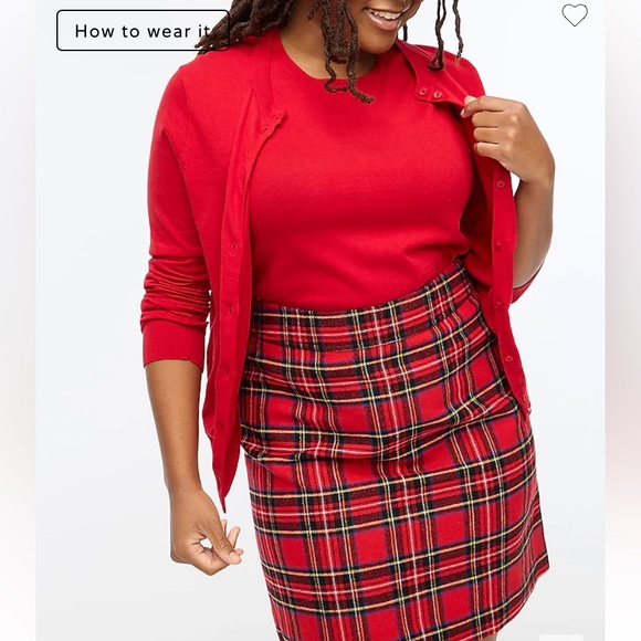 NWT J.Crew Factory Shell Sweater, Deep Ruby, size LARGE - Picture 3 of 7